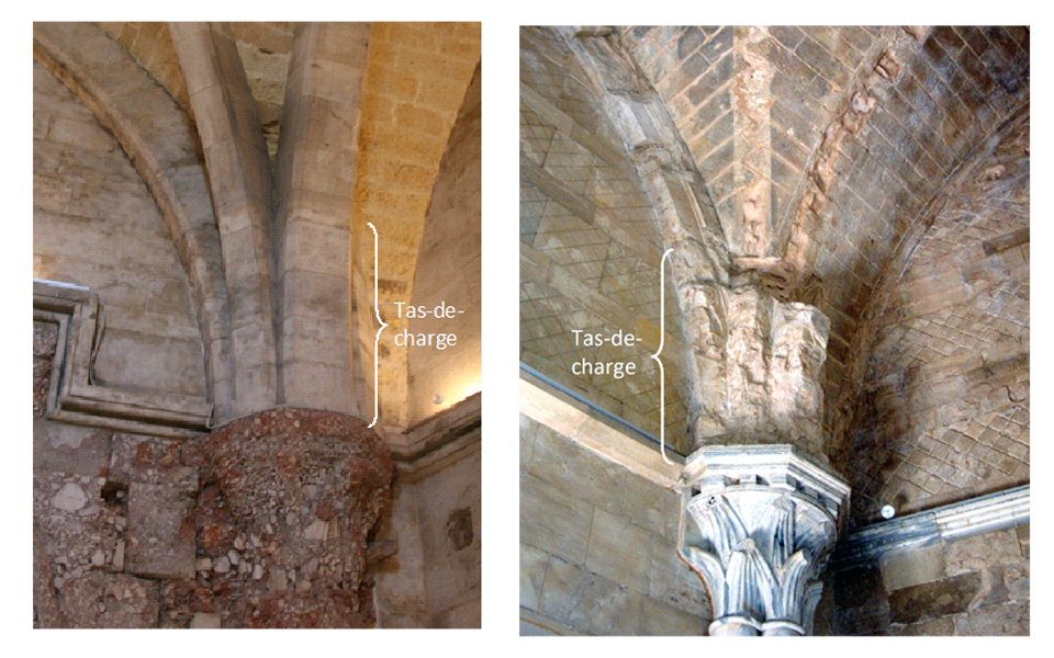 Figure 22. Example of tas-de-charge at Castel del Monte.