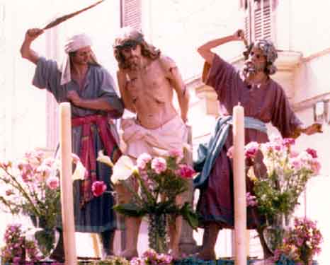 JESUS TIED TO THE COLUMN