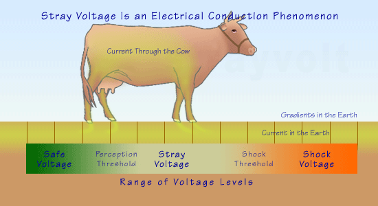 Range of voltage levels.